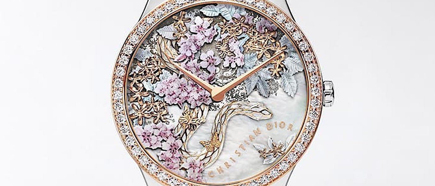 迪奥迎接2025农历新年发挥创意与工艺打造Dior Grand Soir蛇年限量表