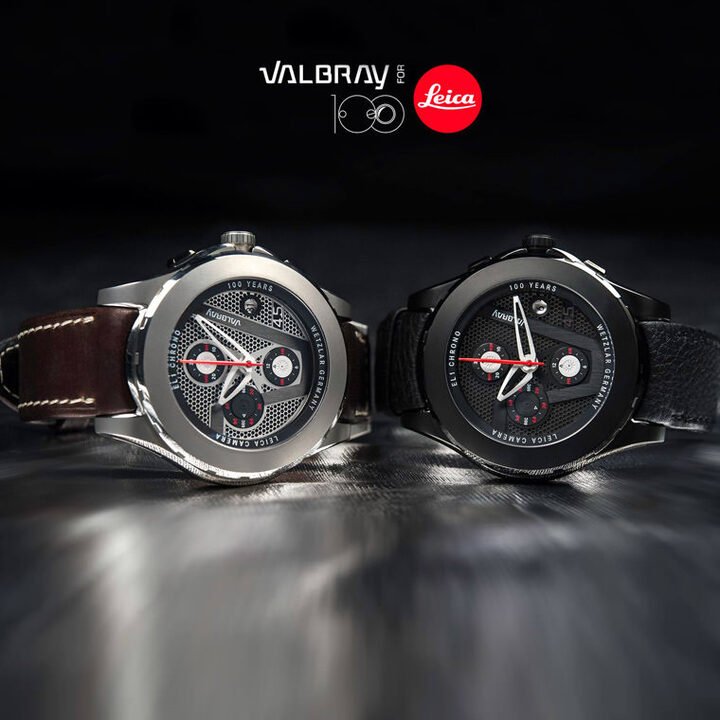 Valbray for Leica - EL1纪念腕表，百周年限量纪念表款，提供黑色及银色表框，全球限量发行100组，银色及黑色各50组， 仅限于指定LEICA Store及Valbray精品店贩售
