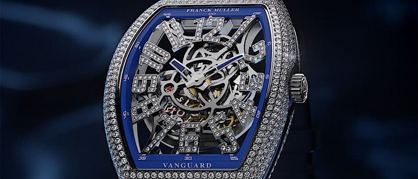 FRANCK MULLER Vanguard超薄新作结合钻石镶嵌工艺闪现璀璨光芒