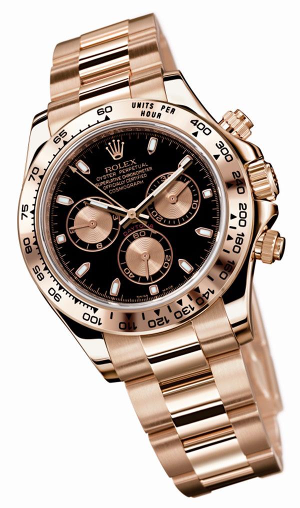 劳力士（ROLEX）蚝式恒动宇宙计型迪通拿腕表，专为极速爱好者设计。