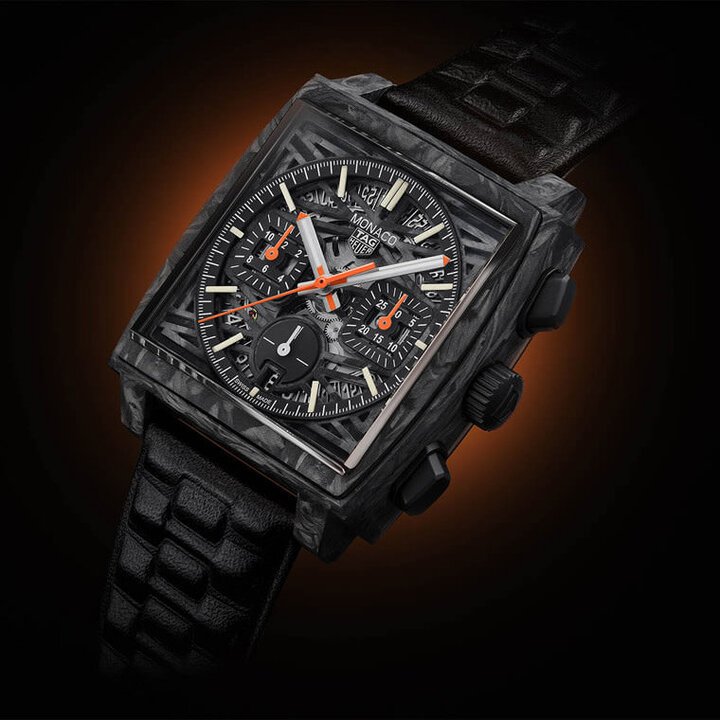 TAG HEUER Carbon Monaco。预估价：CHF 50,000～100,000