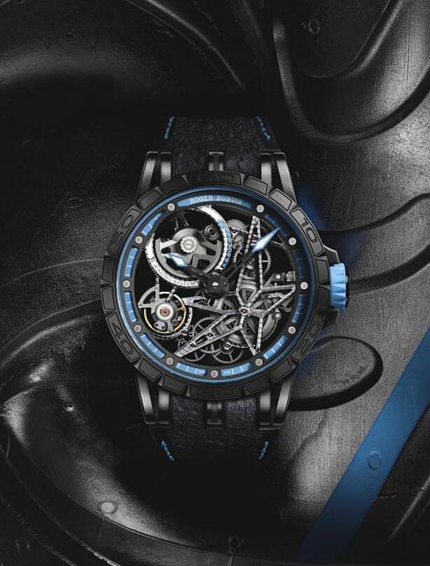 Excalibur Spider Pirelli 镂空双飞行陀飞轮腕表