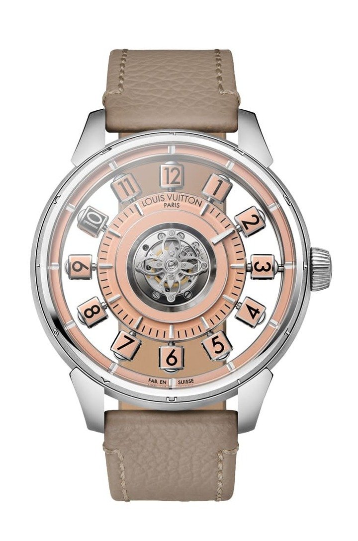 Tambour Spin Time Air 鲑鱼粉色飞行陀飞轮