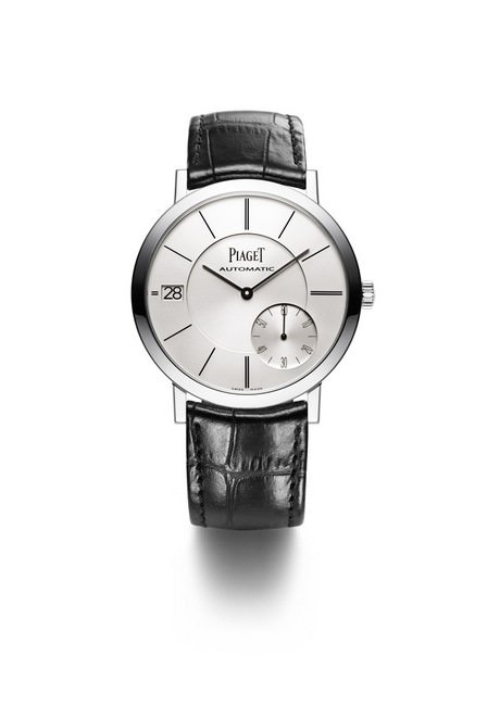 PIAGET AltiplanoDate腕表，40毫米，18K白金表壳全球最纤薄日期显示的自动上链机械腕表搭载自动上链机芯1205P