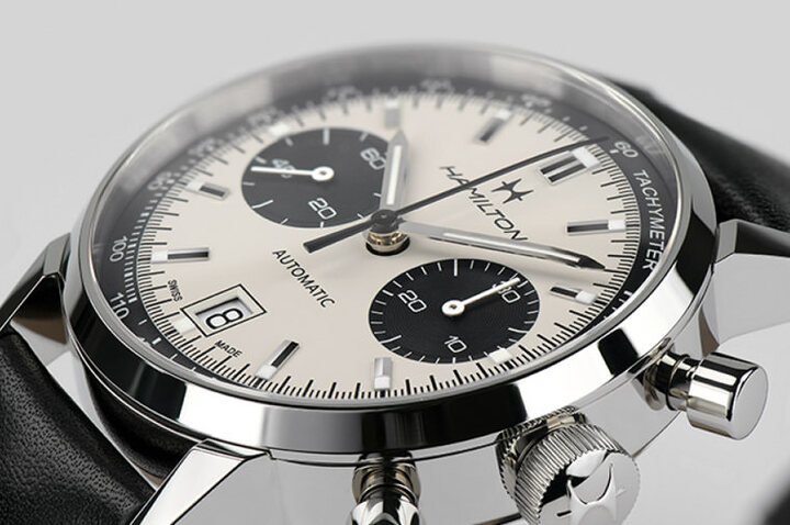 Intra-Matic 68 Auto Chrono撷取Chrono-matic和Chronograh B两款古董表的精华，诠释出1960～1970年代的设计美学