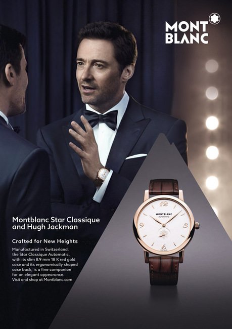 好莱坞的星光魅力，Hugh Jackman完美演绎MONTBLANC Meisterstück Heritage Perpetual Calendar万年历腕表