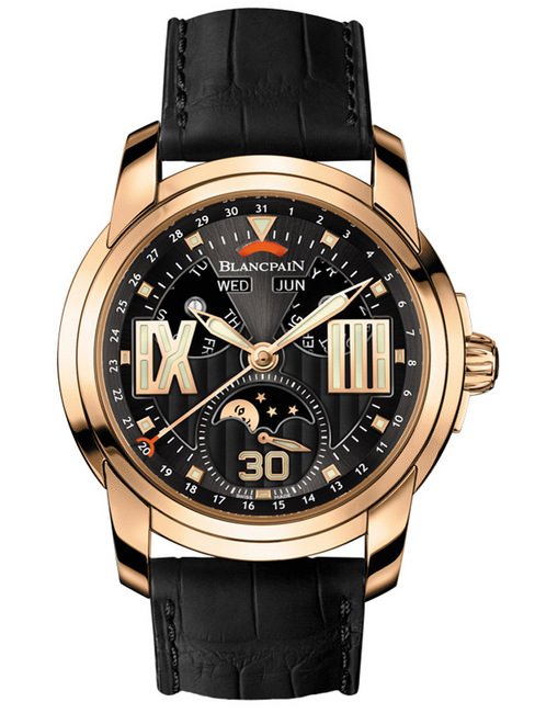 BLANCPAIN L-evolution系列八天长动力全历月相腕表BLANCPAIN是首次推出了带有月相盈亏显示功能、全历月相和8天长动力储存的机芯