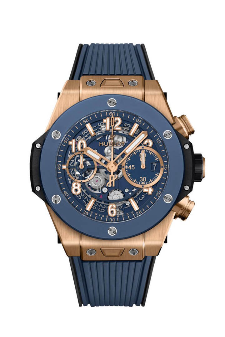 Big Bang Unico King Gold Blue Ceramic