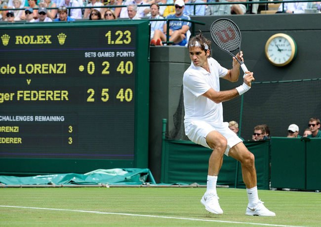 瑞士球王Roger Federer的王者形象是劳力士的最佳代言人