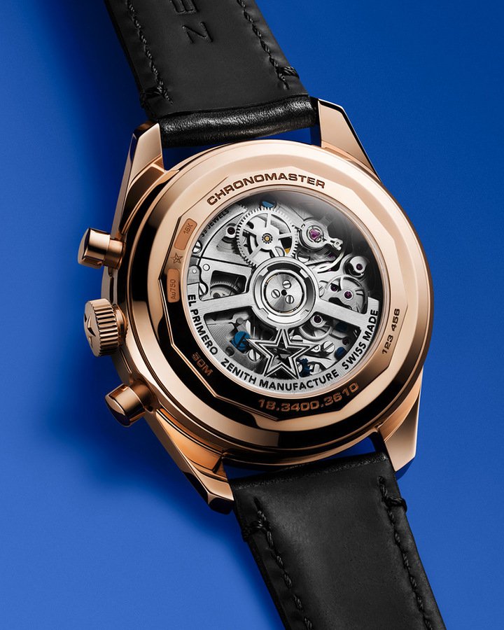 Chronomaster Original Triple Calendar搭载El Primero 3610自动上链机芯，振频5赫兹，动力储存60小时。