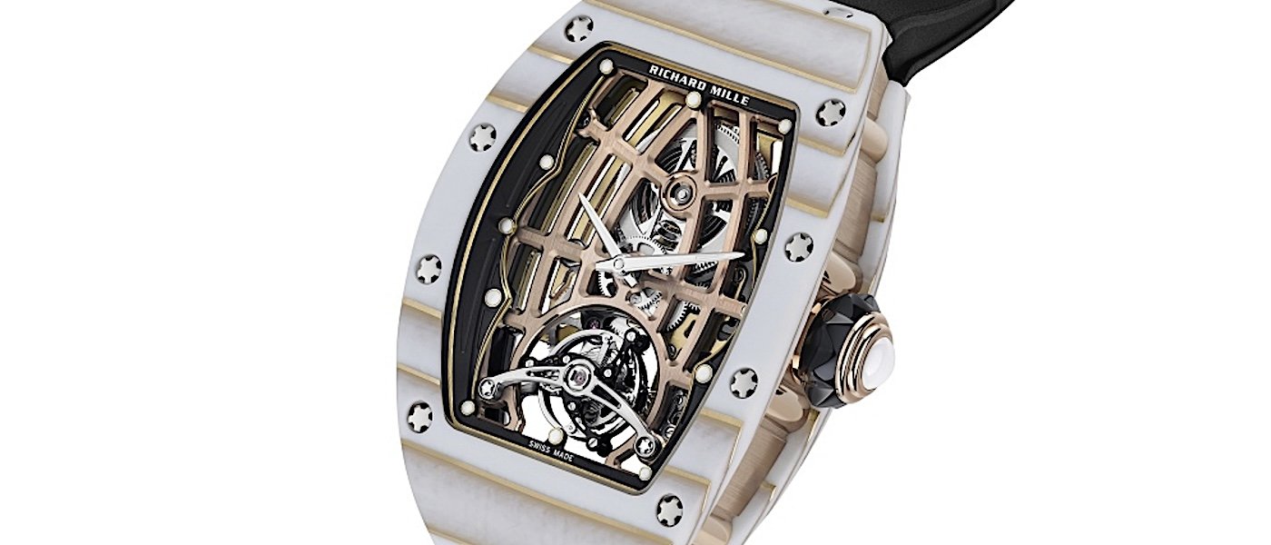 RICHARD MILLE 理查米尔推出 RM 74-02 镂空表盘陀飞轮腕表：金石英纤维表壳