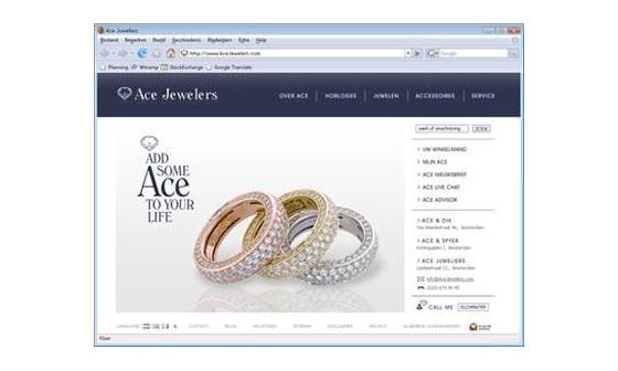 Ace Jewelers的网上商店 www.acejewelers.com上线 