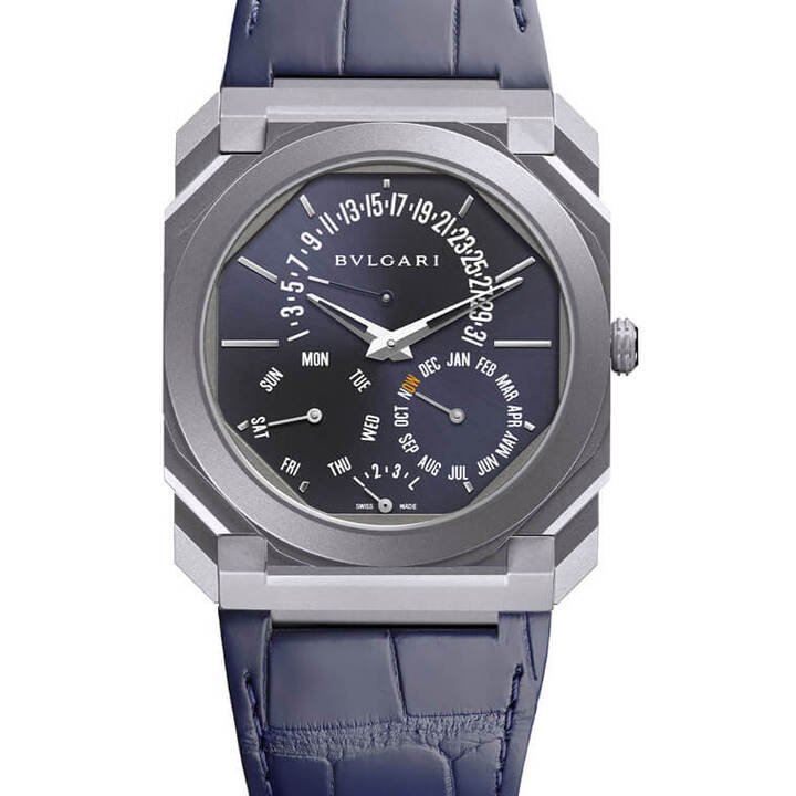 BVLGARI Octo Finissimo Perpetual Calendar Tantalum。预估价：CHF 80,000～120,000 