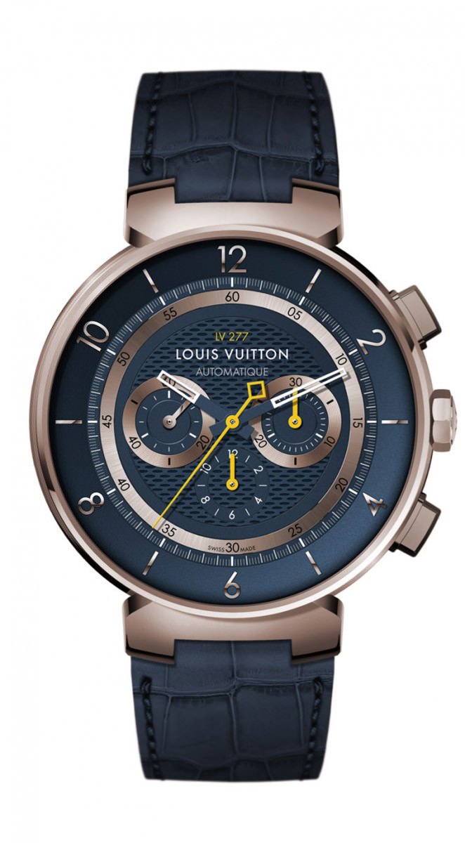 Tambour Moon Chronographe LV277 Blue计时码表