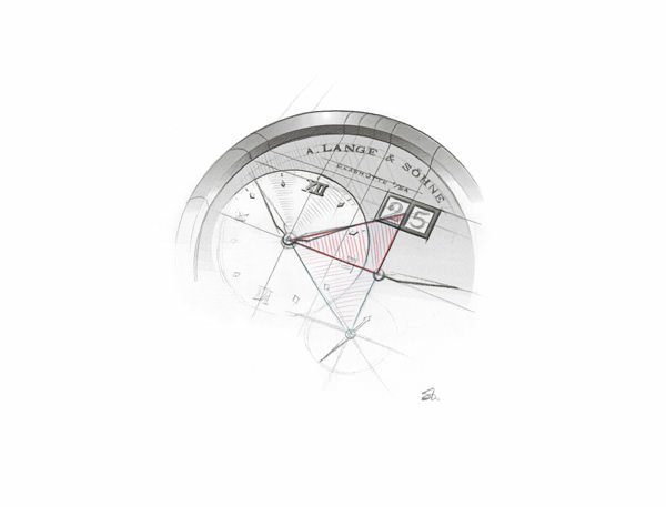 GRAND LANGE 1的偏心显示结构参照了黄金分割的原则