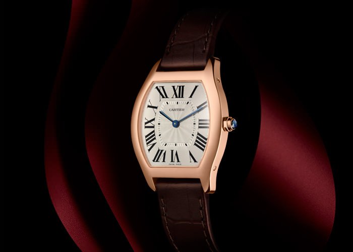 全新 Cartier 卡地亚中型 Tortue 粉金表壳
