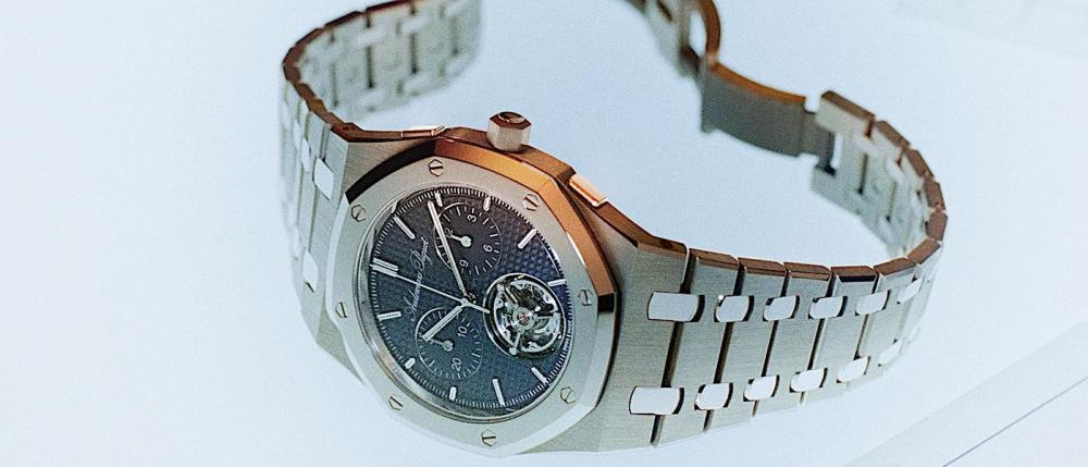 化繁为简：爱彼 Royal Oak Jumbo 超薄自动上链飞行陀飞轮计时码表 RD#5