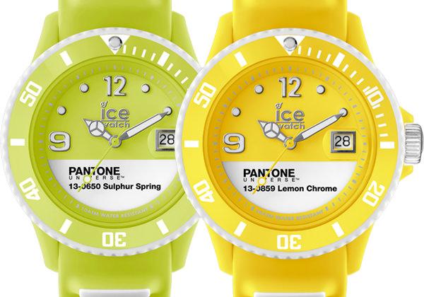 PANTONE UNIVERSETM Ice-Watch春黄色与柠檬铬黄表款