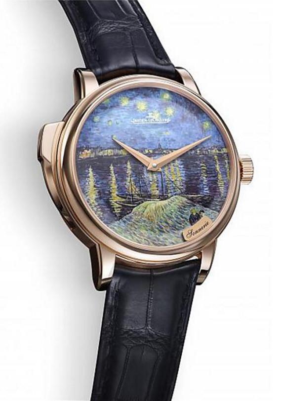 《隆河上的星空》三问表款独有trebuchet天秤锤、水晶音簧、及符合人体工学的简便按钮