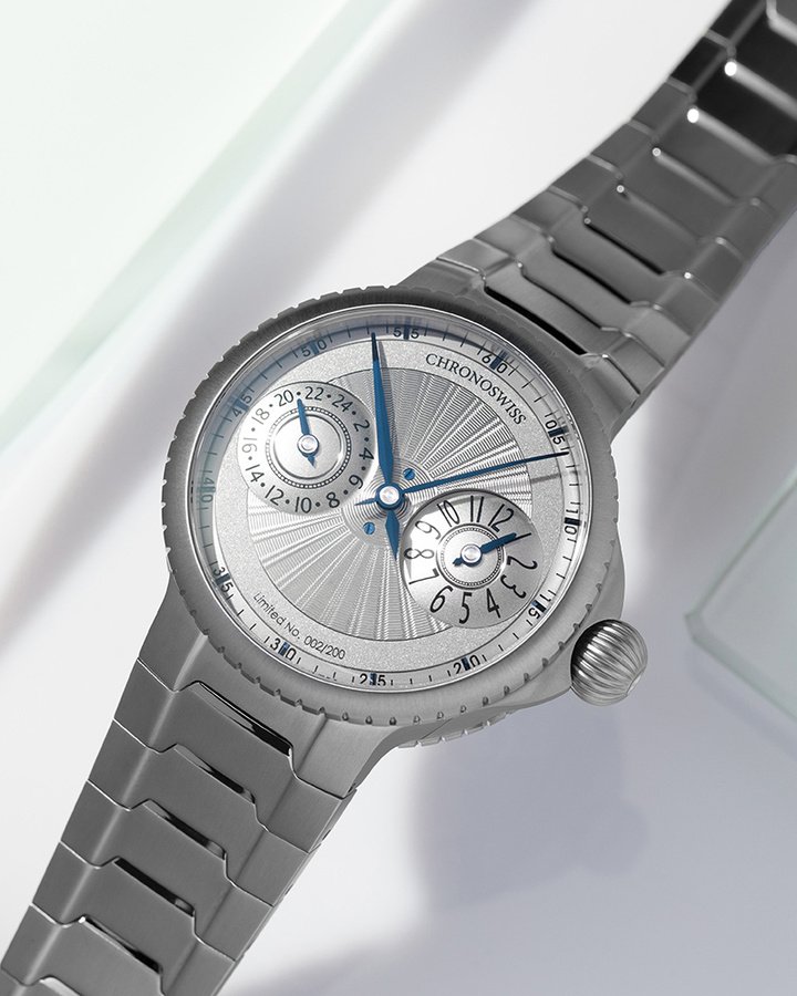Pulse GMT Silver Guilloché