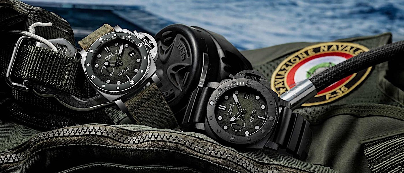 深邃强悍 墨绿军风：沛纳海Submersible Marina Militare