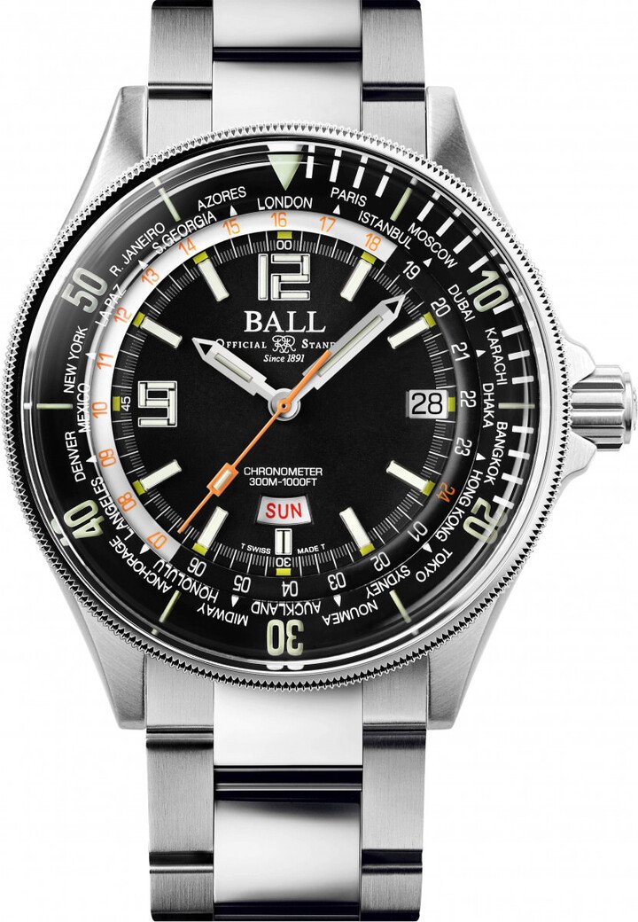 Engineer Master II Diver Worldtime潜水计时世界区腕表