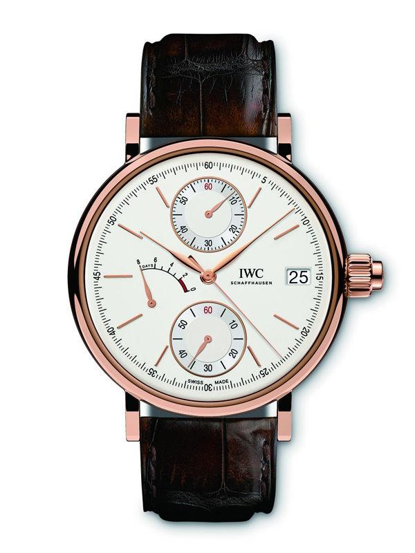 IWC柏涛菲诺手动上链单按把计时腕表