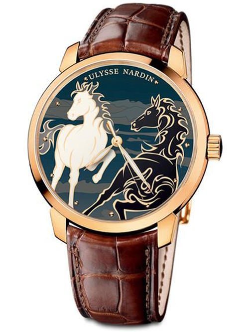 雅典 Ulysse Nardin 马年鎏金骐骥腕表