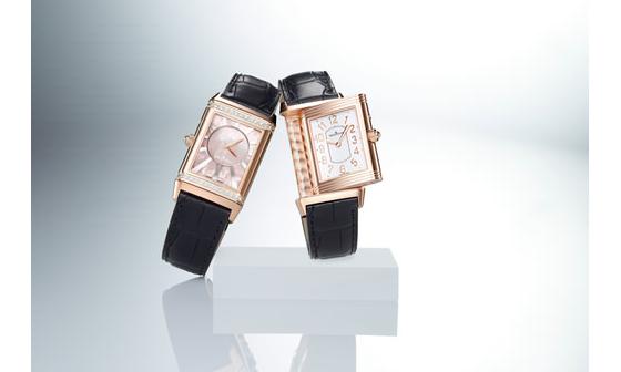 积家Grande Reverso Lady Ultra Thin Duetto Duo大型超薄女装双面双时区翻转腕表