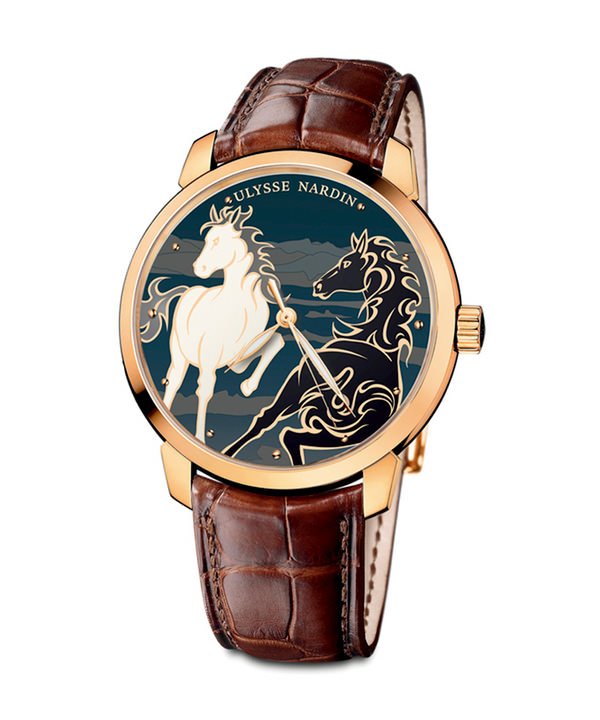 Ulysse Nardin 鎏金骐骥腕表(限量88只)
