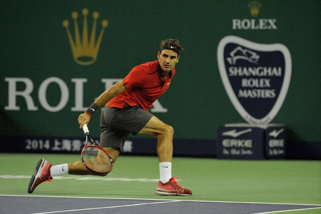 Roger Federer在上海劳力士大师赛中有完美表现