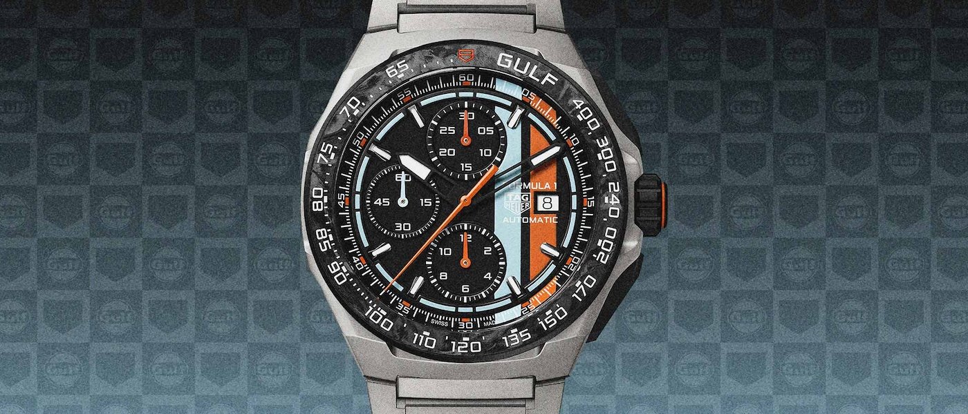  一抹蓝橙镌刻耐力赛荣光：TAG Heuer Formula 1 x Gulf 限量版计时腕表