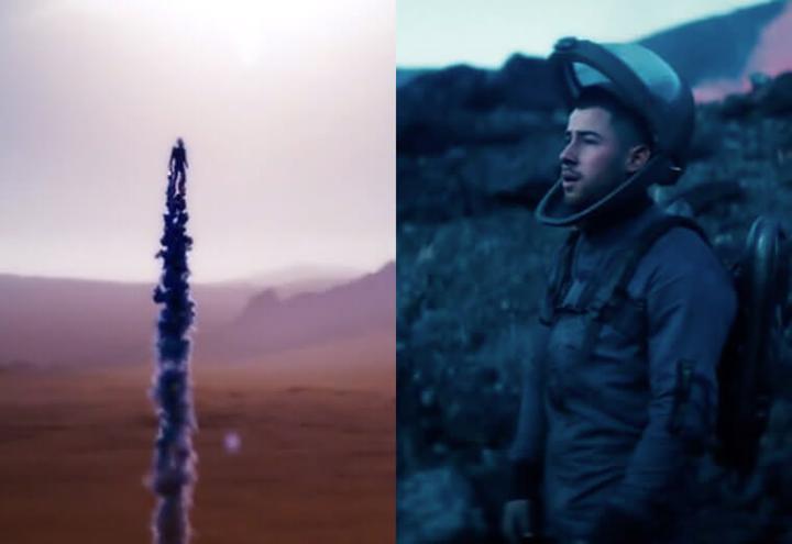 尼克．强纳斯在最新单曲《Spaceman》MV中饰演一位被困在某个星球上的太空人