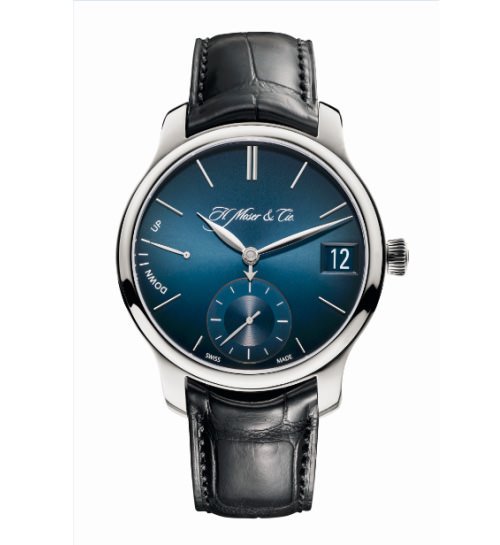 341.501-024 Perpetual 1 Palladium Model Blue Fume Dial，参考价格：RMB 358,200