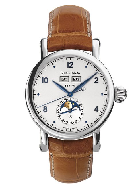 CHRONOSWISS Sirius Triple Date天狼星三历腕表（不锈钢）