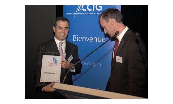 2007年工业奖：CCIG 和 OPI奖给日内瓦制表商Raymond Weil蕾蒙威