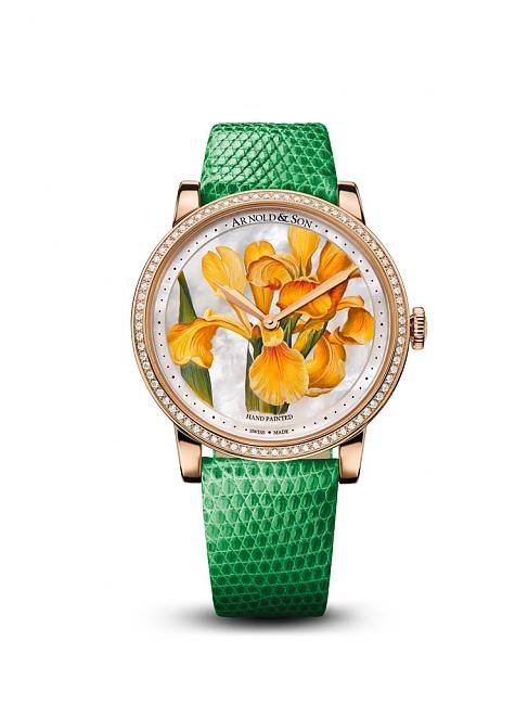 ARNOLD & Son特别版HM 花卉腕表搭载ARNOLD & Son专属A&S1001机械机芯