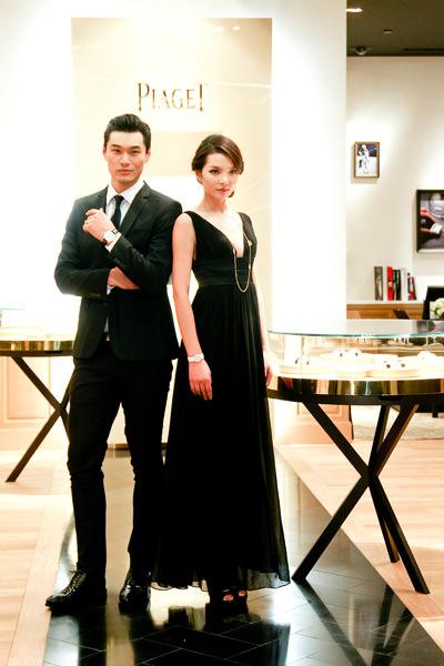 伯爵沈阳市府恒隆精品店内模特倾情演绎伯爵腕表珠宝尊贵与优雅的独特魅力