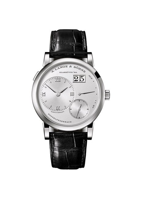 最新LANGE 1 铂金950款，搭配实心银银灰色表盘