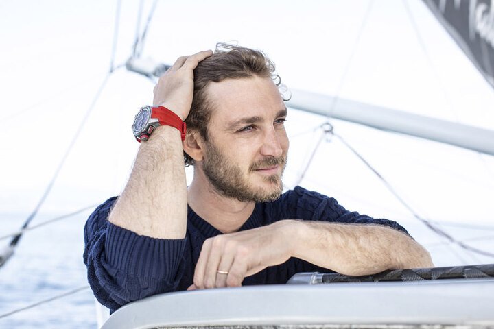 Pierre Casiraghi佩戴RICHARD MILLE特地为海上运动所打造的RM 60-01 Regatta飞返计时码表