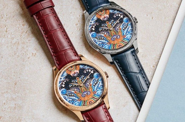 Métiers d'Art "Tribute to Traditional Symbols"——浪涌乾坤，以掐丝珐瑯和手工雕刻工艺为主。