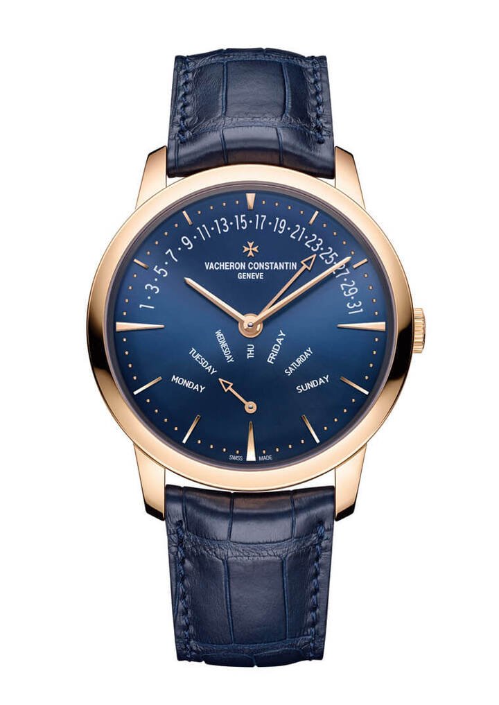 VACHERON CONSTANTIN Patrimony双逆跳星期日历腕表