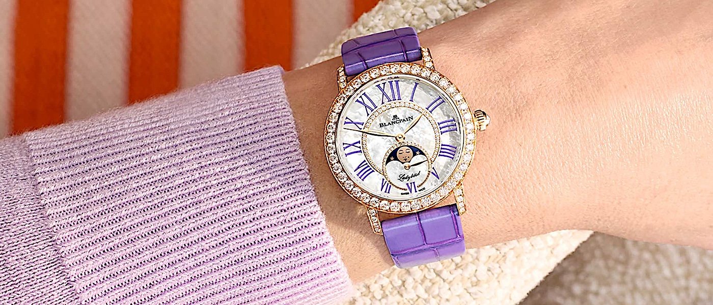 BLANCPAIN Ladybird Colors全新皇家紫色调绽放流光溢彩