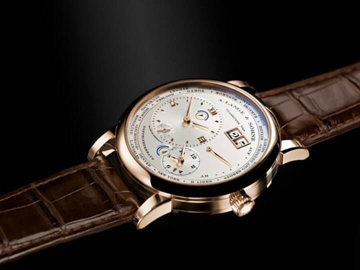 Lange 1 Time Zone 18K蜂蜜色金款式