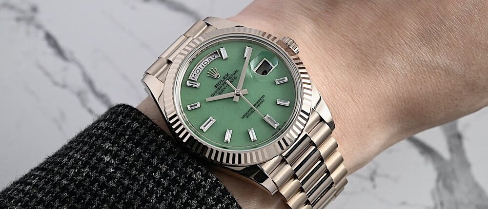 领袖新章，金石和鸣：劳力士ROLEX Day-Date 40 Ref.228235 JG