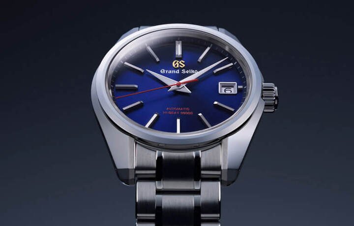 GRAND SEIKO为了庆祝创立60周年，一口气推出四款搭配品牌代表色绀蓝色面盘的限量表