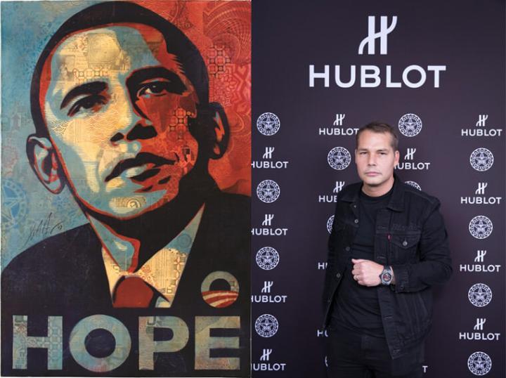 Shepard Fairey以欧巴马为主角所创作的Hope海报
