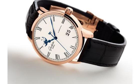 格拉苏蒂Senator Panorama系列月相日历腕表