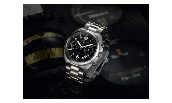 汉米尔顿Hamilton全新卡其系列飞行员先锋计时腕表