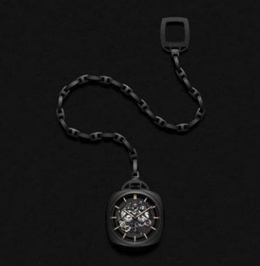 Pocket Watch Tourbillon GMT Ceramica两地时间陀飞轮陶瓷怀表